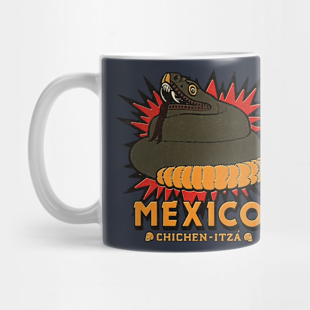 Vintage Chichen Itza Mexico by Kujo Vintage